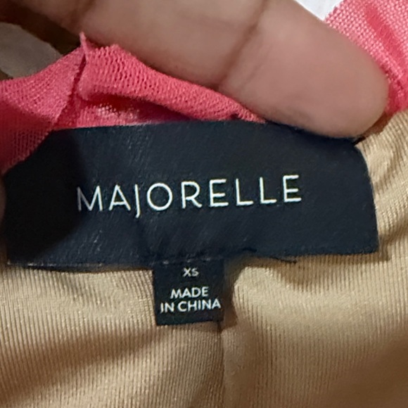 Majorelle darling hot pink barbiecore ruched Elegant pink coral Dress XS - Picture 4 of 9